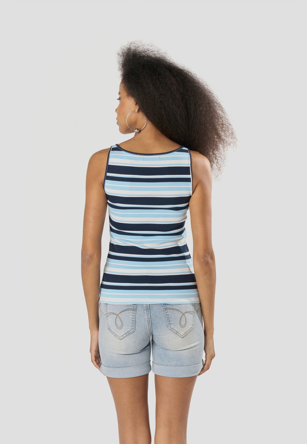 Camiseta Mujer Tirantes Básica – Koroshi Azul