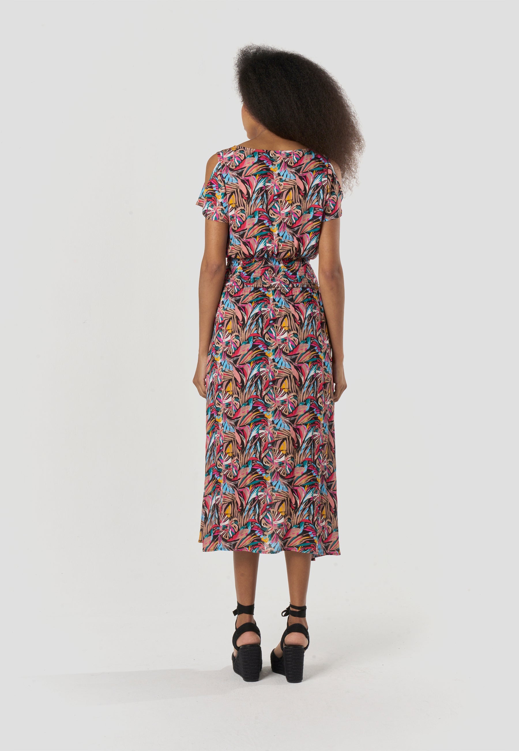 Vestido Mujer Largo Estampado – Koroshi Multicolor