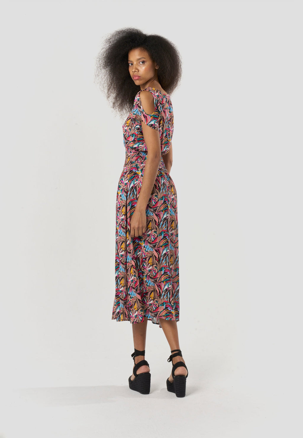 Vestido Mujer Largo Estampado – Koroshi Multicolor