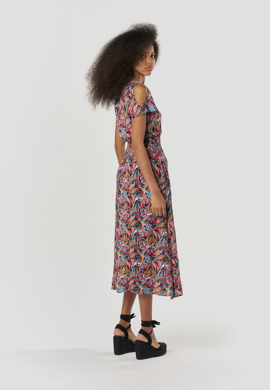 Vestido Mujer Largo Estampado – Koroshi Multicolor