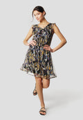 Vestido Mujer Corto Estampado Paisley – Koroshi Multicolor