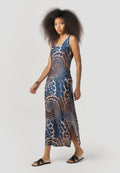 Vestido Mujer Largo Estampado Tie-Dye – Koroshi Multicolor