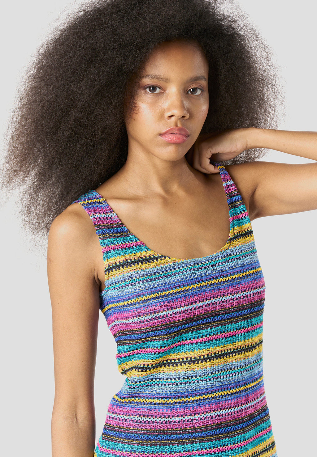 Vestido Largo Mujer Punto Rayas Tirantes – Koroshi 2612VS42