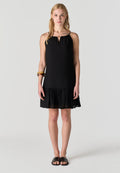 Vestido Mujer Corto Escote Halter – Koroshi Negro