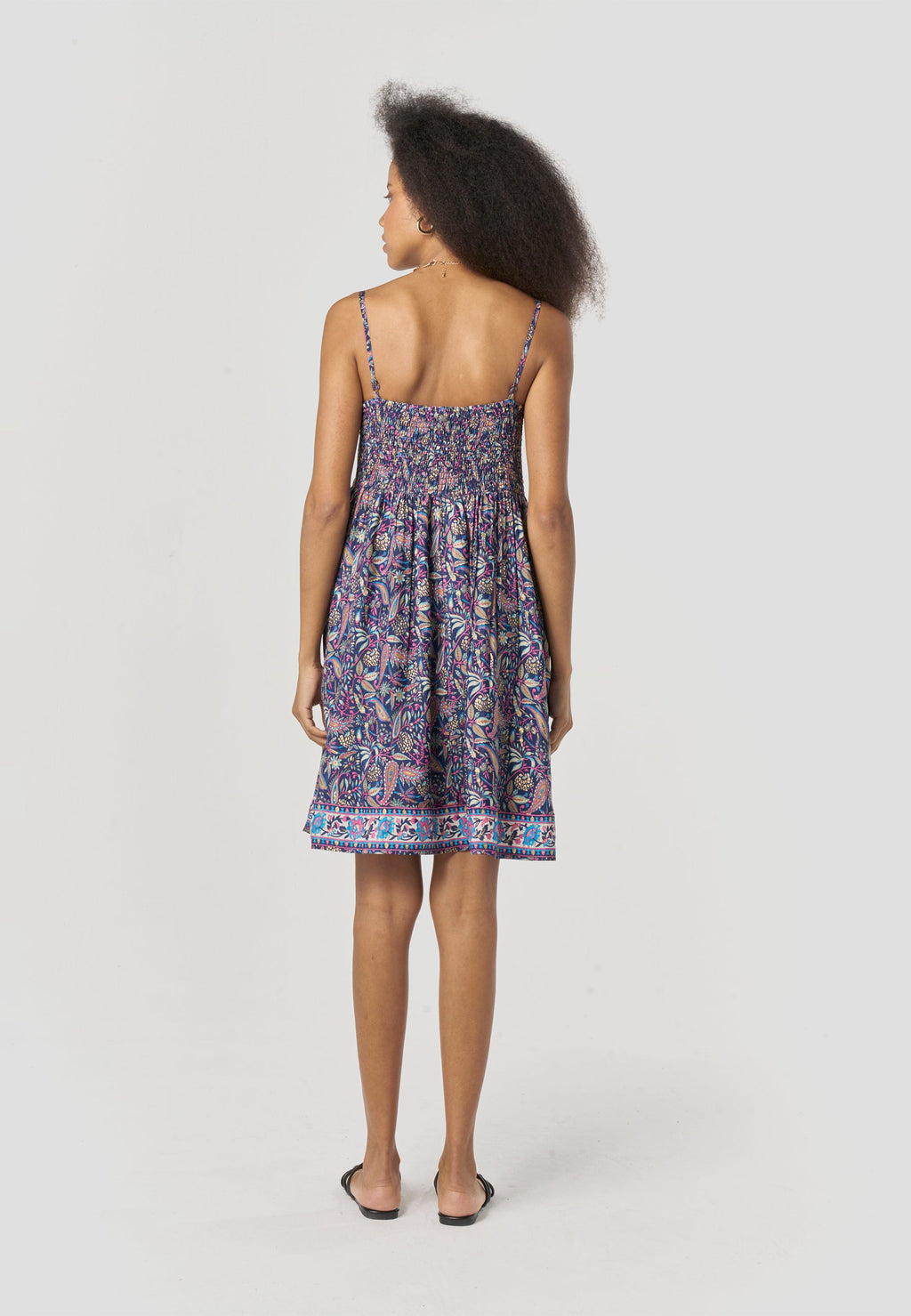 Vestido Mujer Corto Tirantes Estampado Paisley – Koroshi 2612VS76