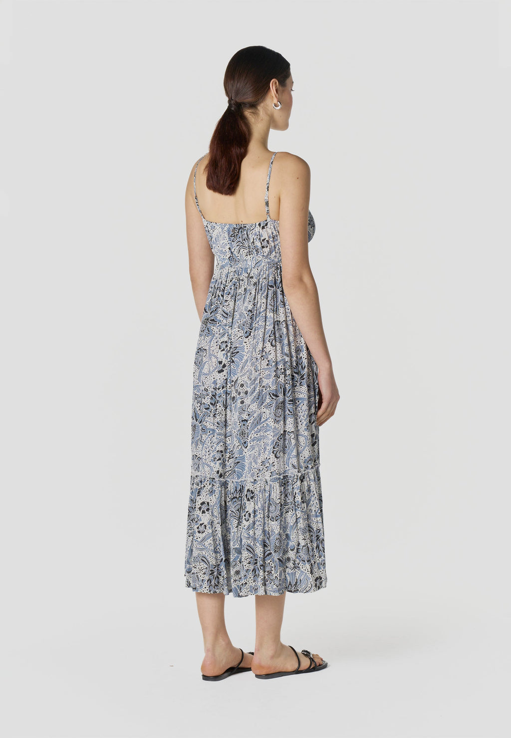 Vestido Mujer Largo Tirantes Estampado Floral – Koroshi 2612VS85
