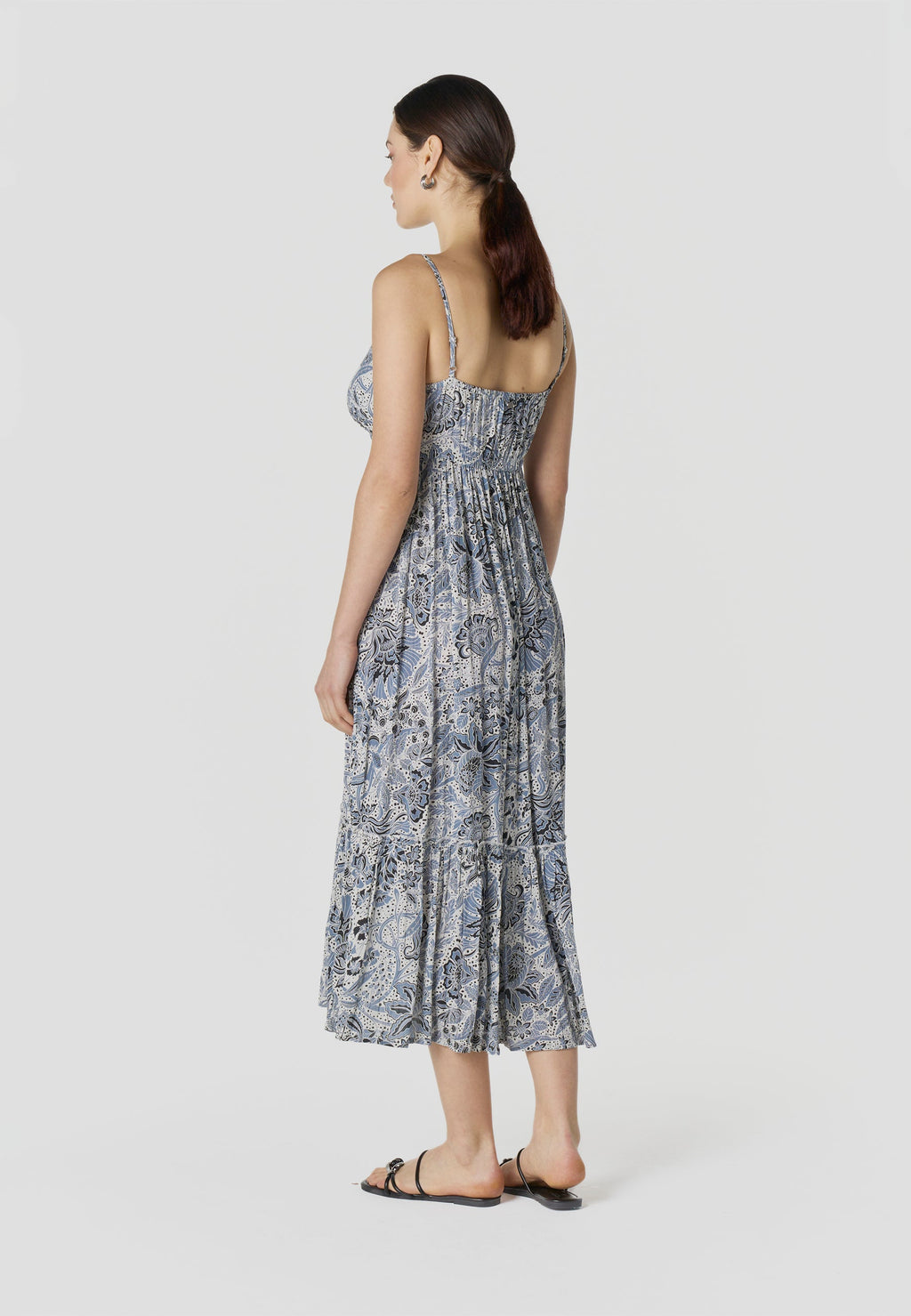 Vestido Mujer Largo Tirantes Estampado Floral – Koroshi 2612VS85