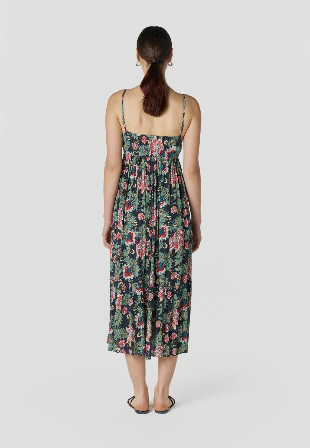 Vestido Mujer Largo Tirantes Estampado Floral – Koroshi 2612VS85