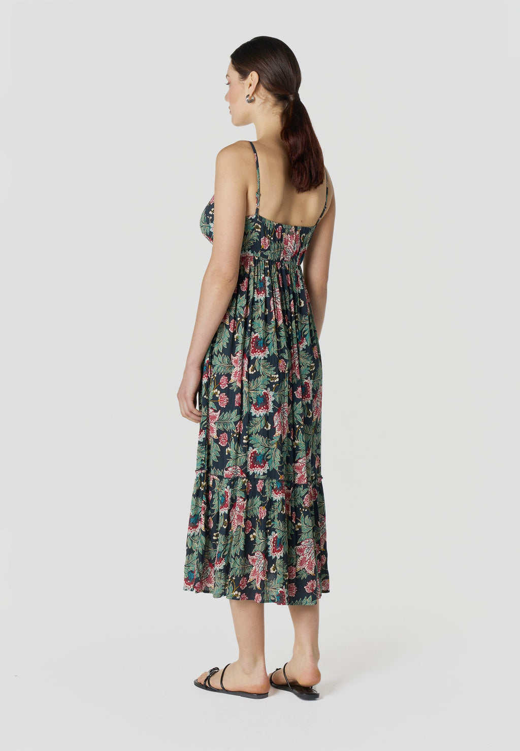 Vestido Mujer Largo Tirantes Estampado Floral – Koroshi 2612VS85