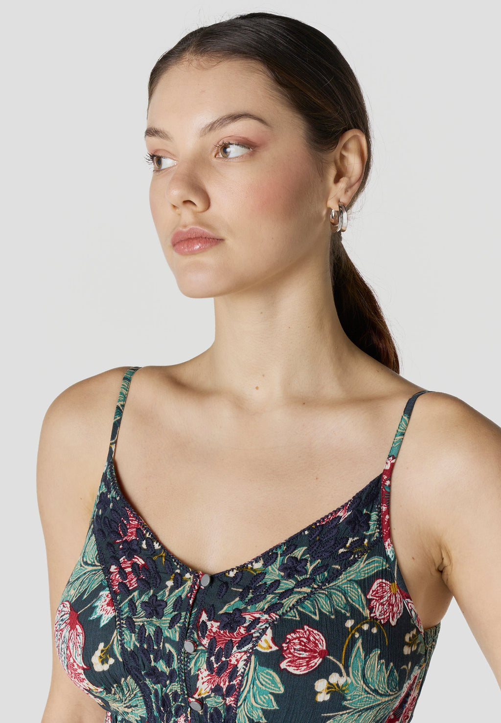 Vestido Mujer Largo Tirantes Estampado Floral – Koroshi 2612VS85
