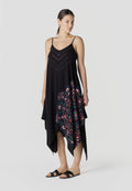 Vestido Mujer Largo Tirantes Estampado Mandala Asimétrico – Koroshi 2612VS91