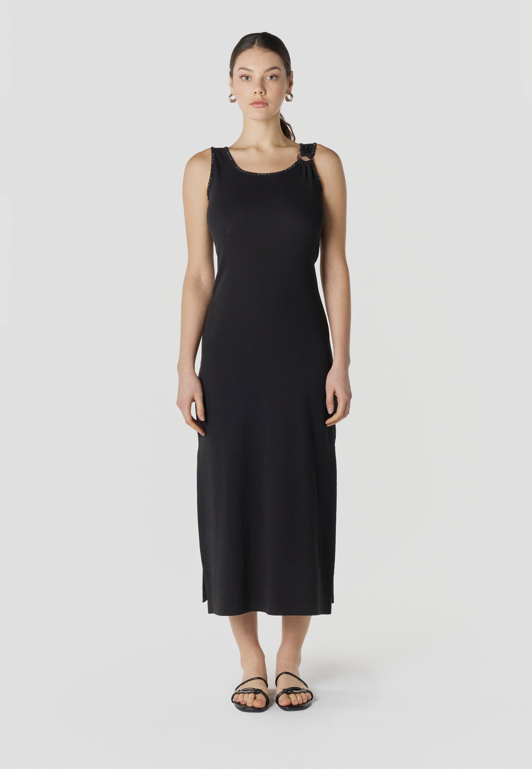 Vestido Mujer Largo Punto Acanalado – Koroshi 2612VS99