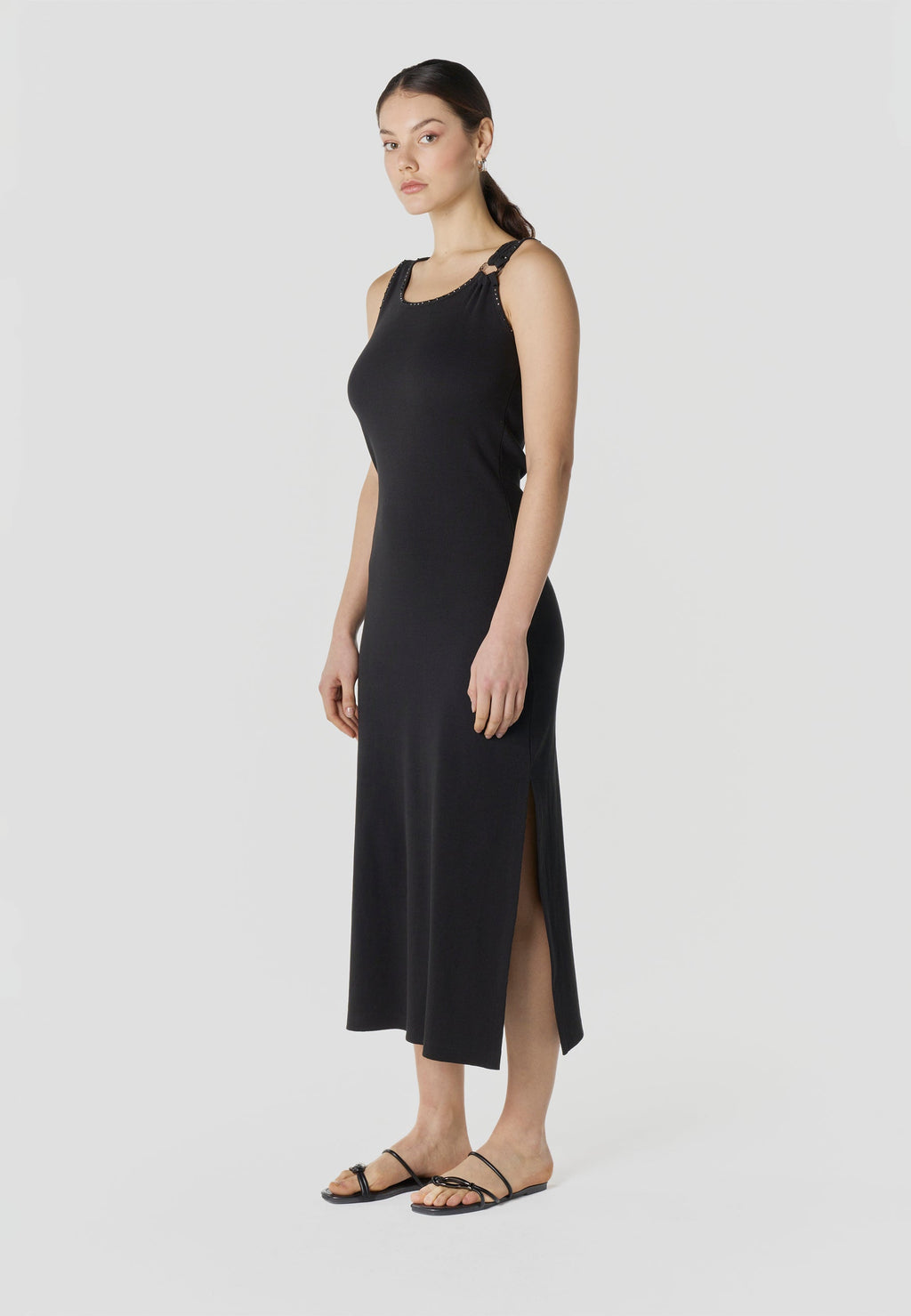 Vestido Mujer Largo Punto Acanalado – Koroshi 2612VS99