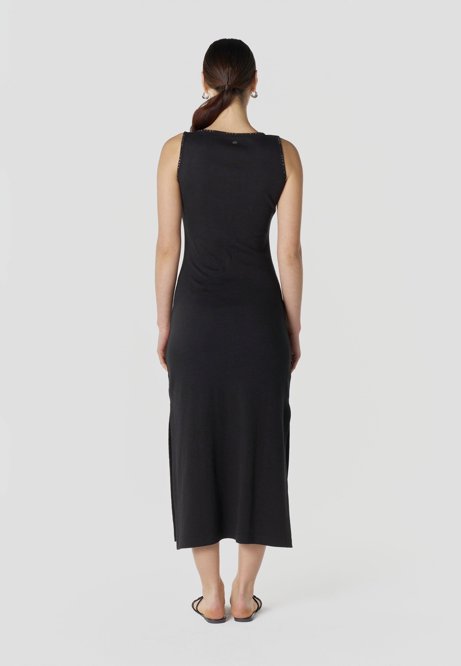 Vestido Mujer Largo Punto Acanalado – Koroshi 2612VS99