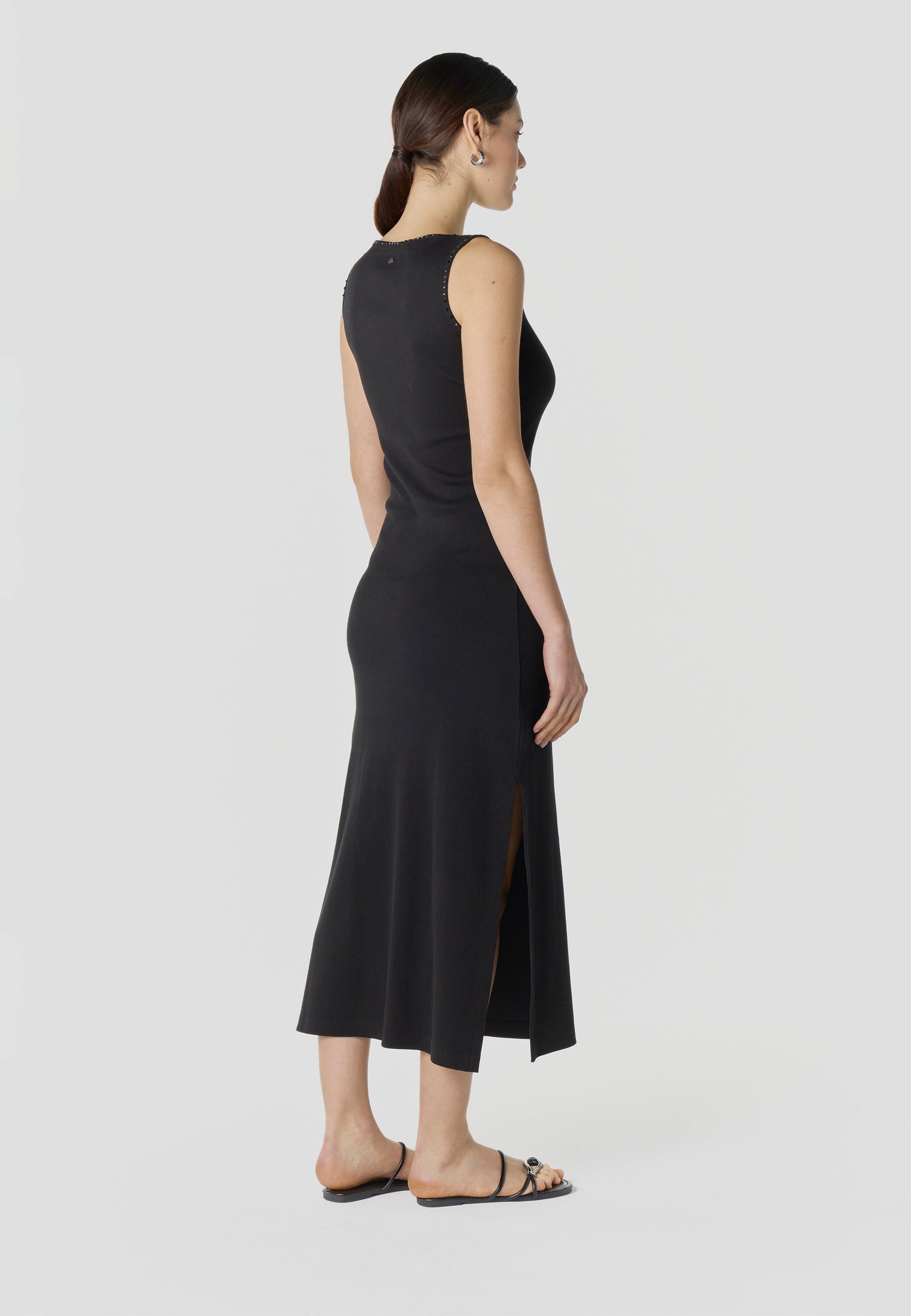 Vestido Mujer Largo Punto Acanalado – Koroshi 2612VS99