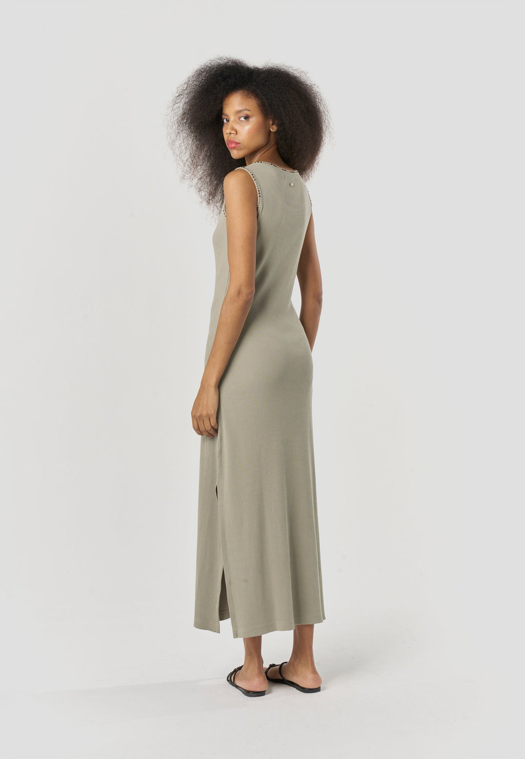 Vestido Mujer Largo Punto Acanalado – Koroshi 2612VS99