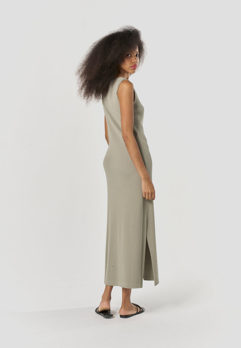 Vestido Mujer Largo Punto Acanalado – Koroshi 2612VS99