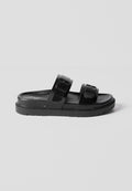 Sandalias Planas Mujer Doble Correa – Koroshi Negra