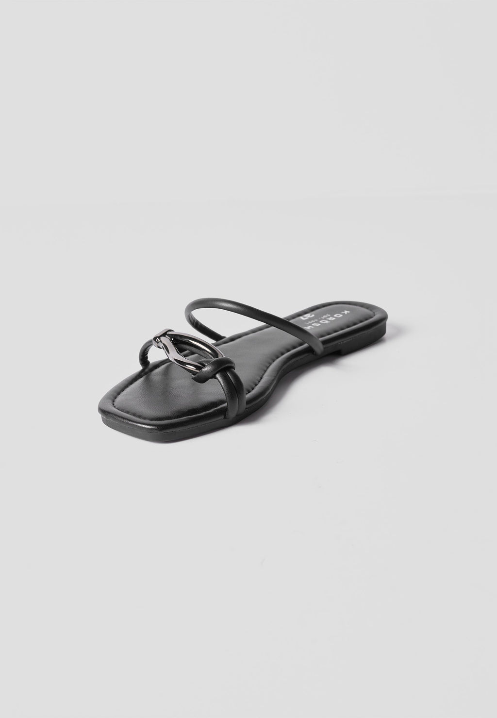 Sandalias Planas Mujer Tiras Finas – Koroshi Negra