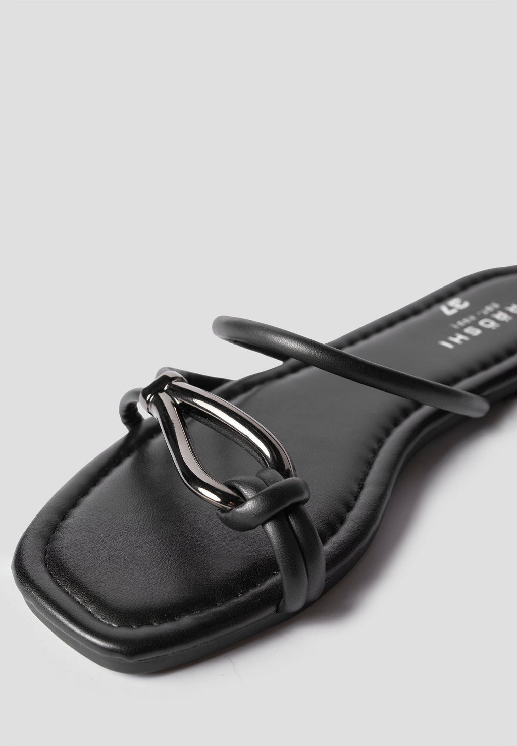 Sandalias Planas Mujer Tiras Finas – Koroshi Negra