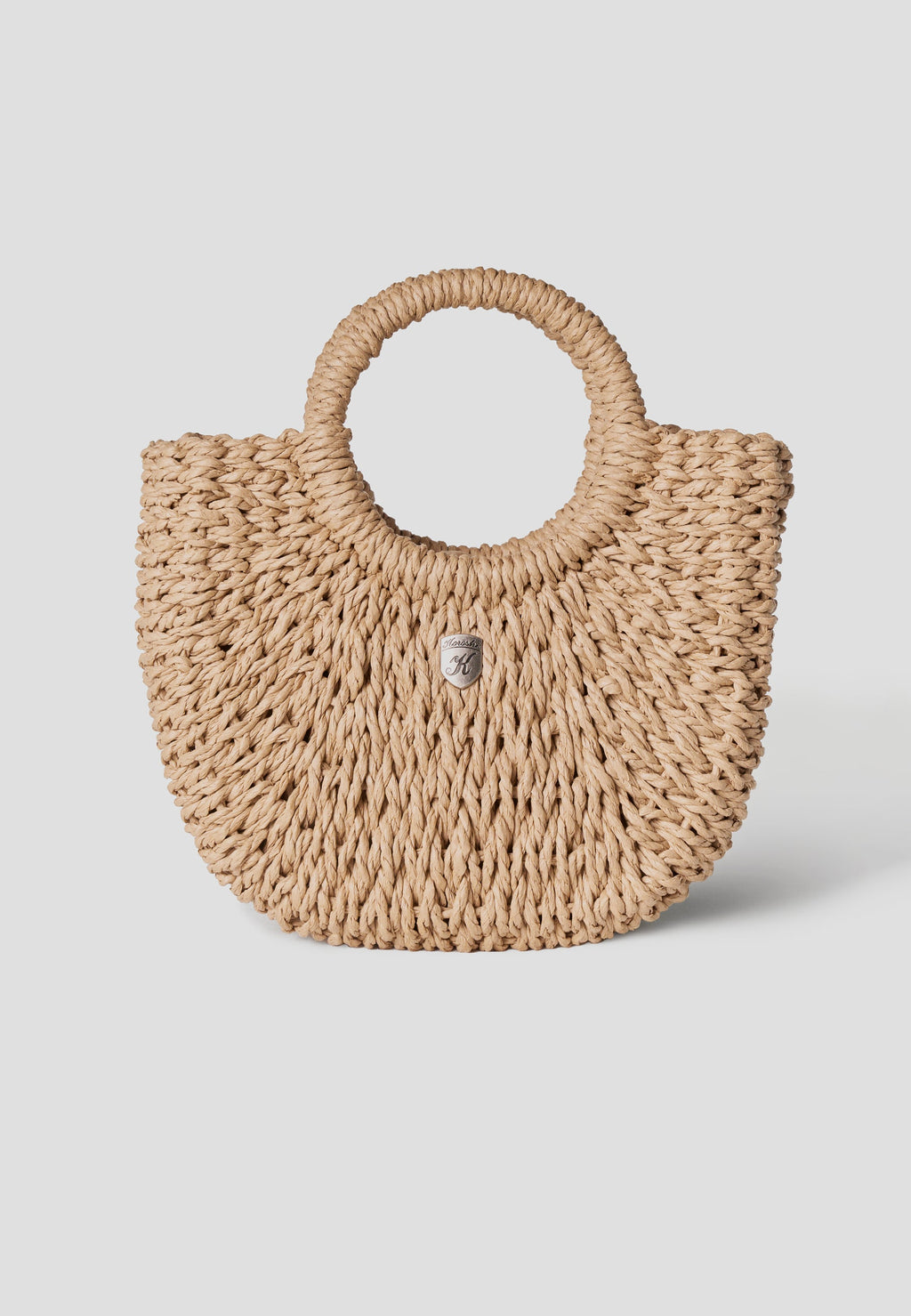Bolso Capazo Rafia Pequeño Mujer – Koroshi Natural