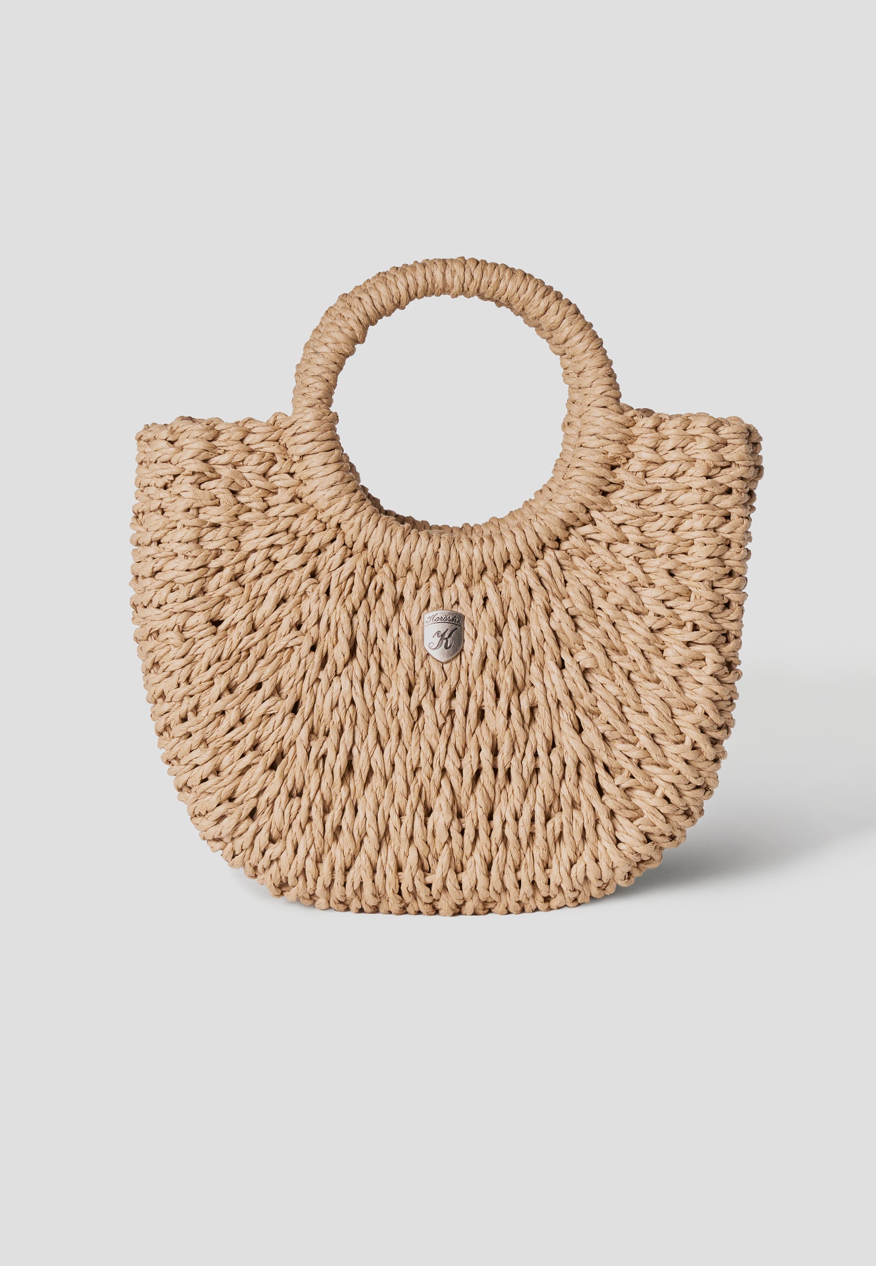 Bolso Capazo Rafia Pequeño Mujer – Koroshi Natural