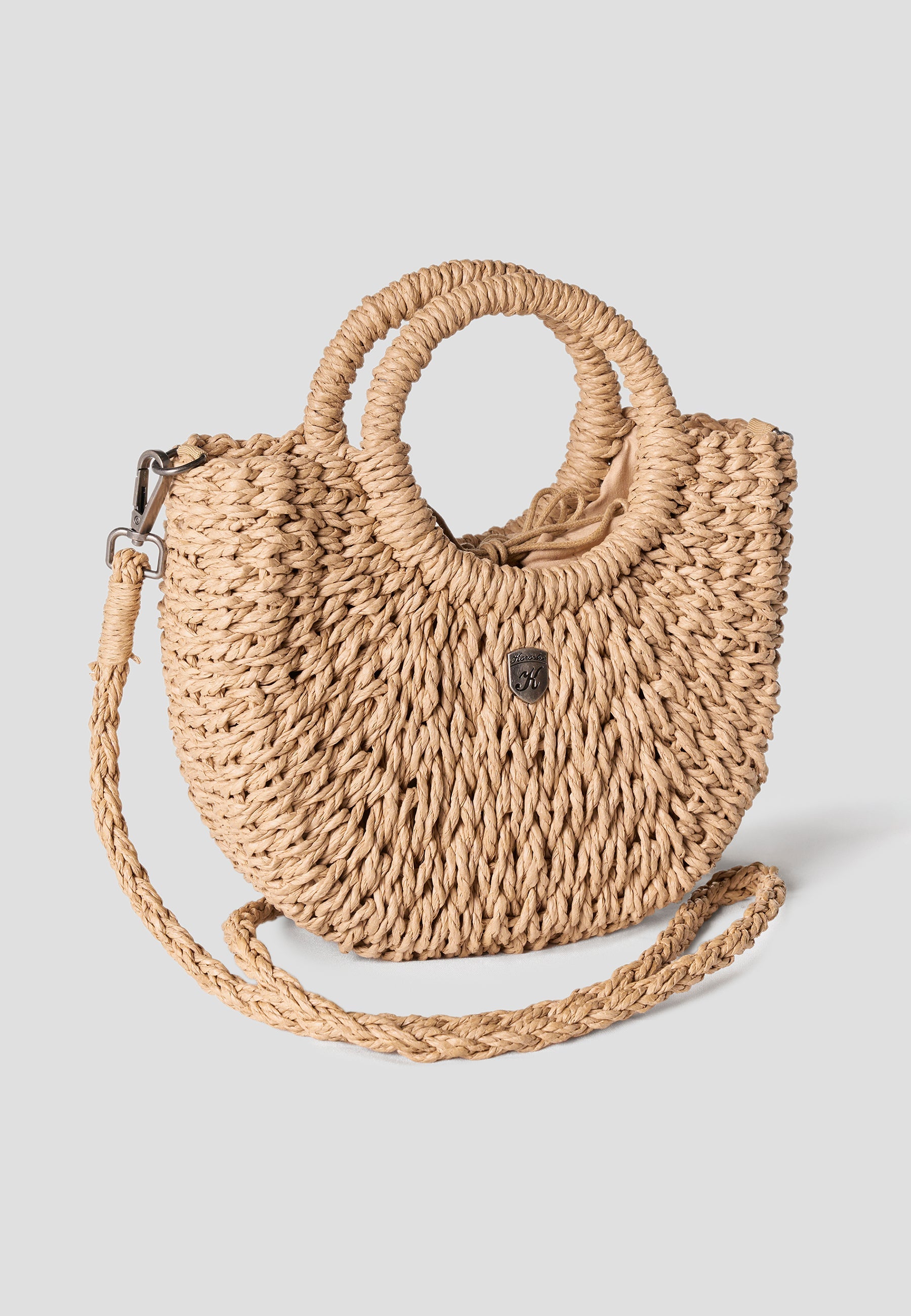 Bolso Capazo Rafia Pequeño Mujer – Koroshi Natural