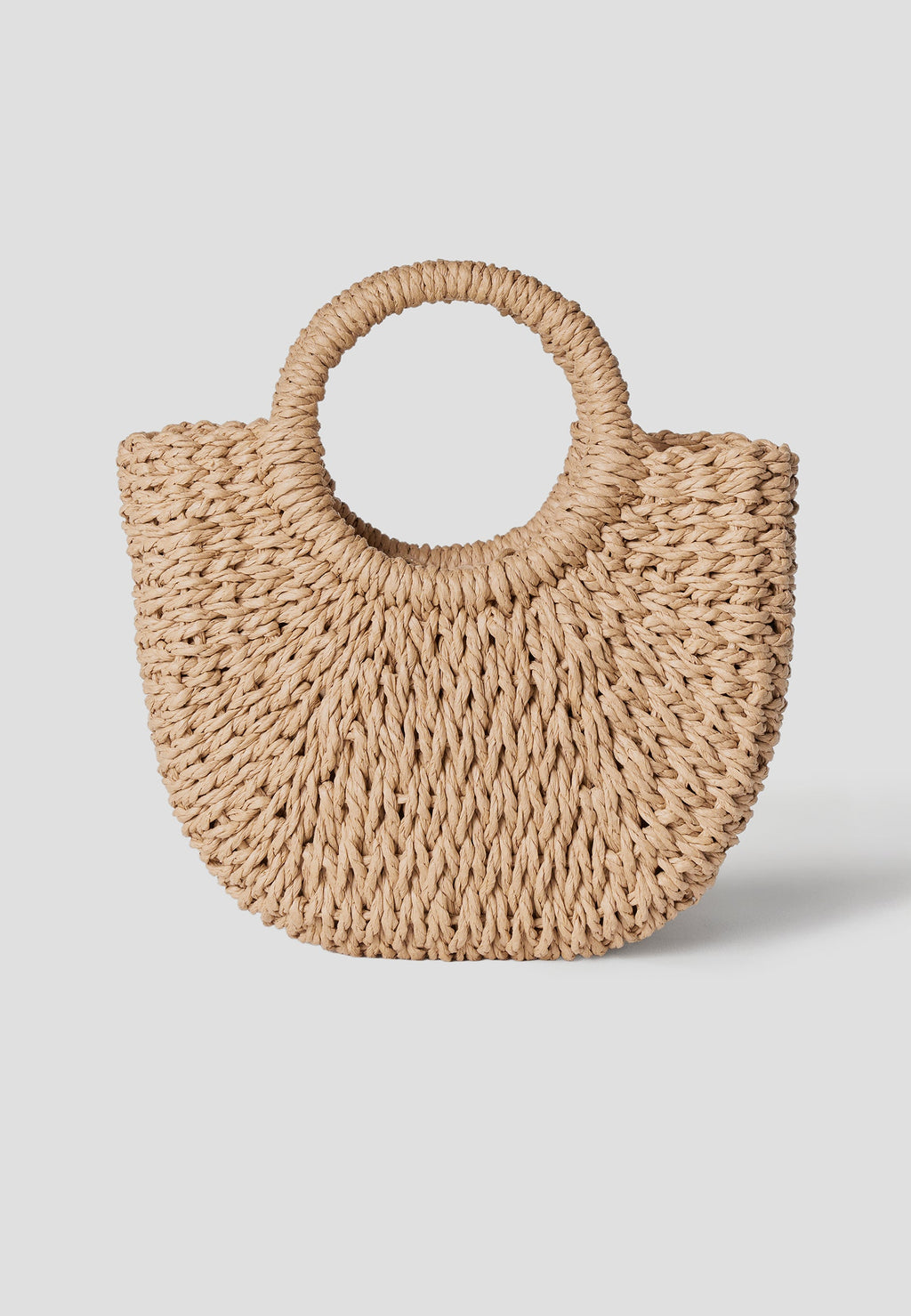 Bolso Capazo Rafia Pequeño Mujer – Koroshi Natural