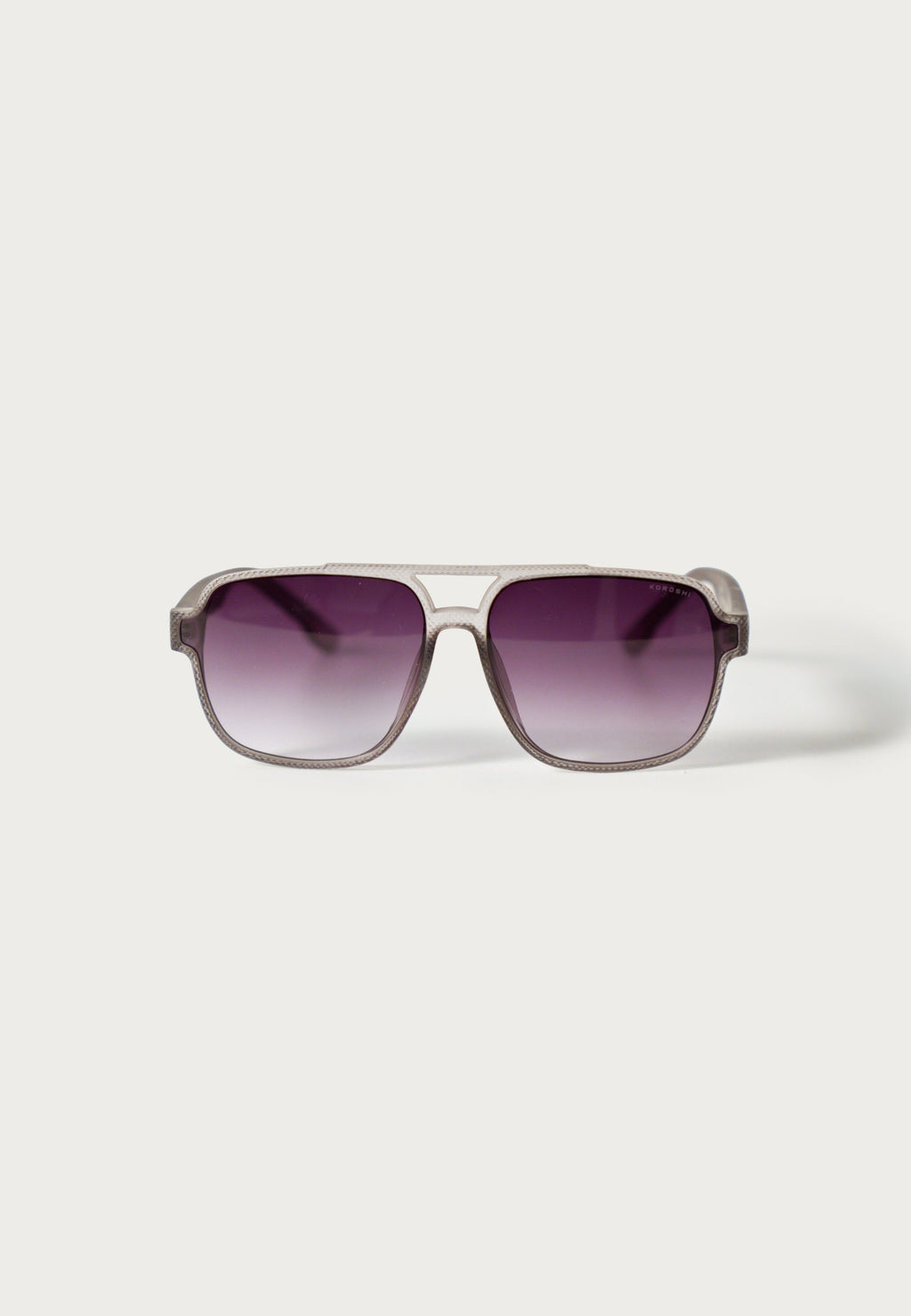 Gafas de Sol Hombre Rectangulares Gris Montura Transparente Lentes Degradadas Efecto Smoke Prot. UV – KOROSHI