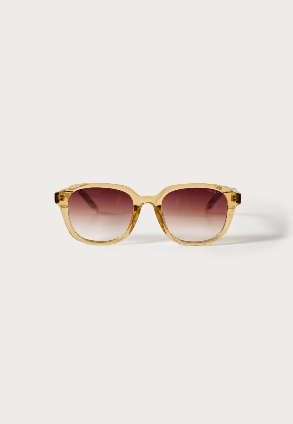 Gafas de Sol Mujer Ovaladas Marrón Montura Pasta Transparente Lentes Degradadas Prot. UV – KOROSHI