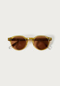 Gafas de Sol Unisex Ovaladas Bronce Lentes Degradadas Montura Transparente Prot. UV – KOROSHI
