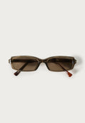Gafas de Sol Mujer Rectangulares Marrón Lentes Ahumadas Montura Transparente Smoke Prot. UV – KOROSHI