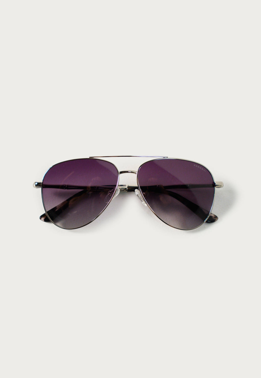 Gafas de Sol Hombre Aviador Plata Lentes Ahumados Prot. UV – KOROSHI
