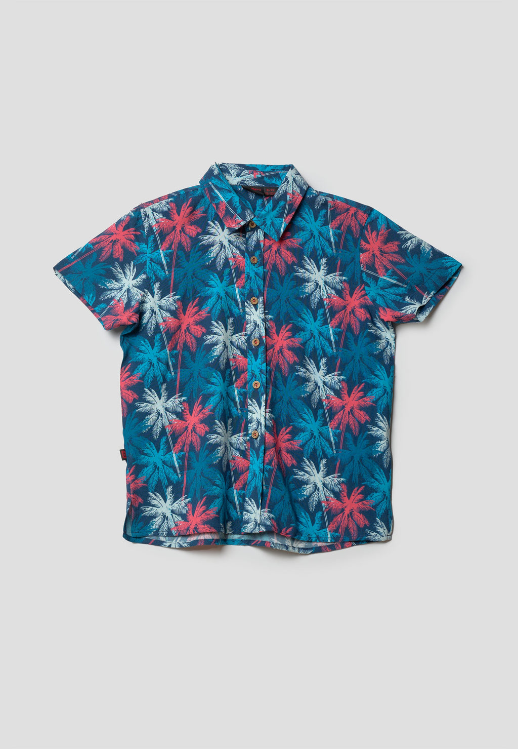 Camisa Niño Manga Corta Estampada Viscosa – Koroshi 2614CC01