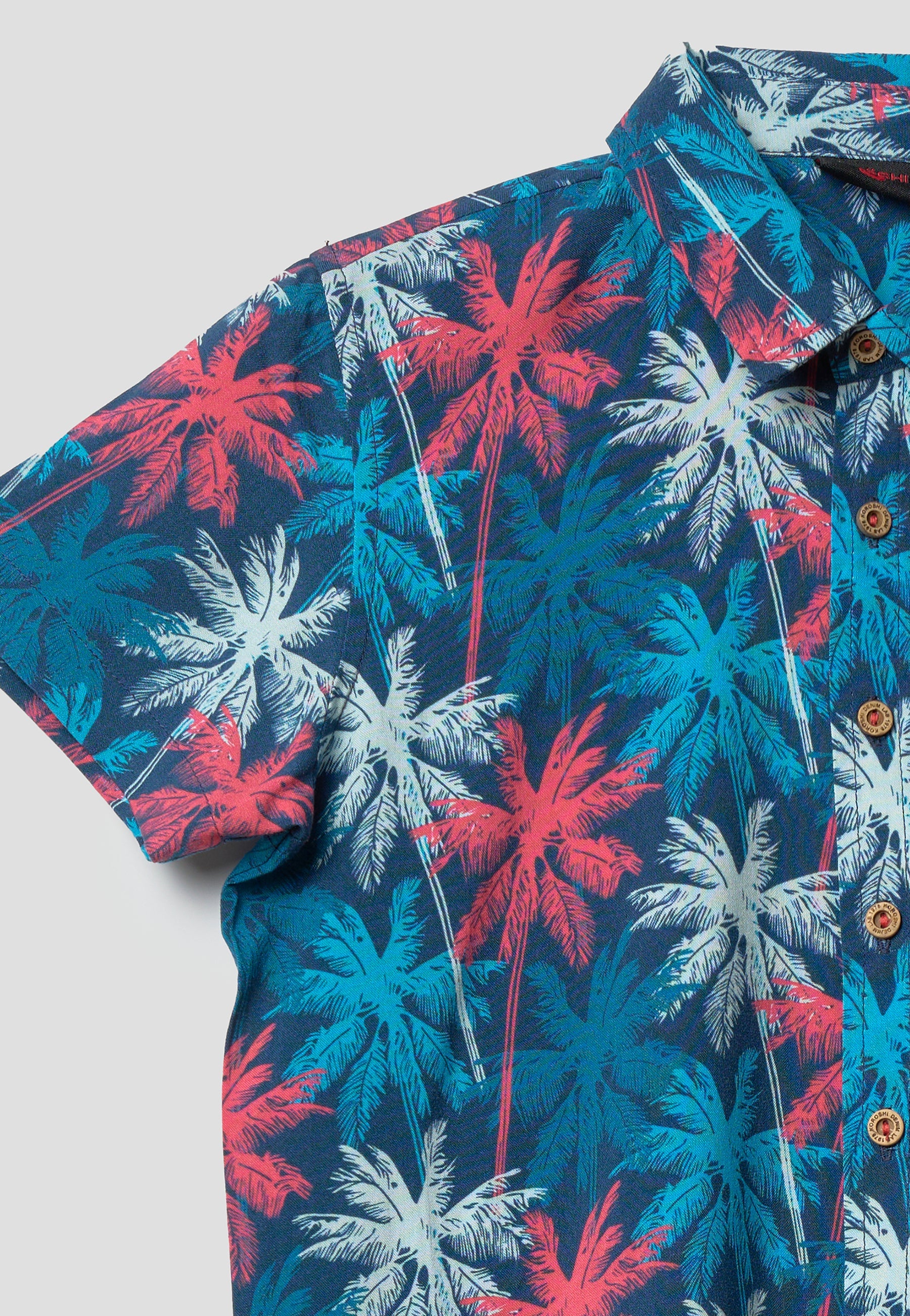 Camisa Niño Manga Corta Estampada Viscosa – Koroshi 2614CC01