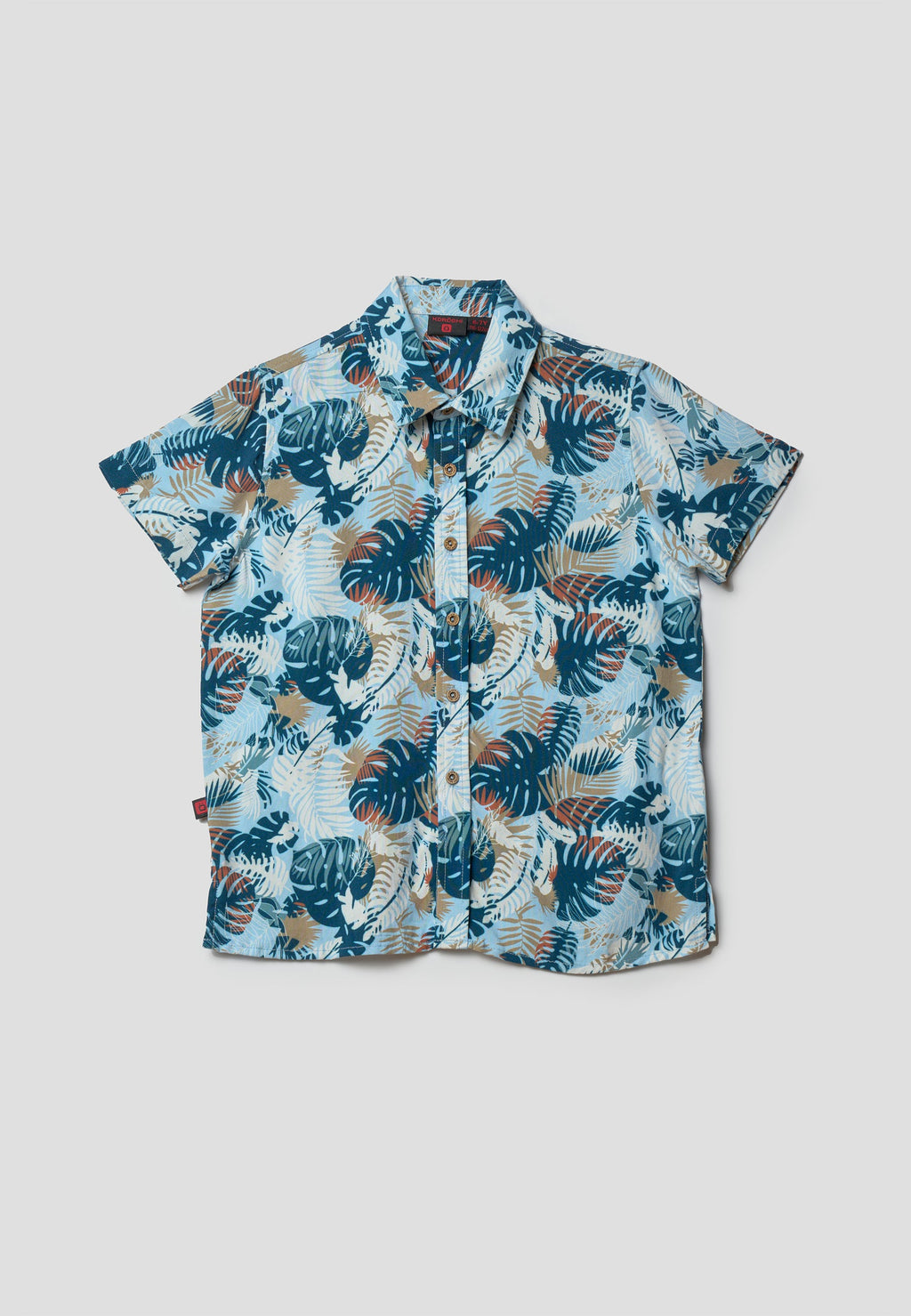 Camisa Niño Manga Corta Tropical Viscosa – Koroshi Multicolor