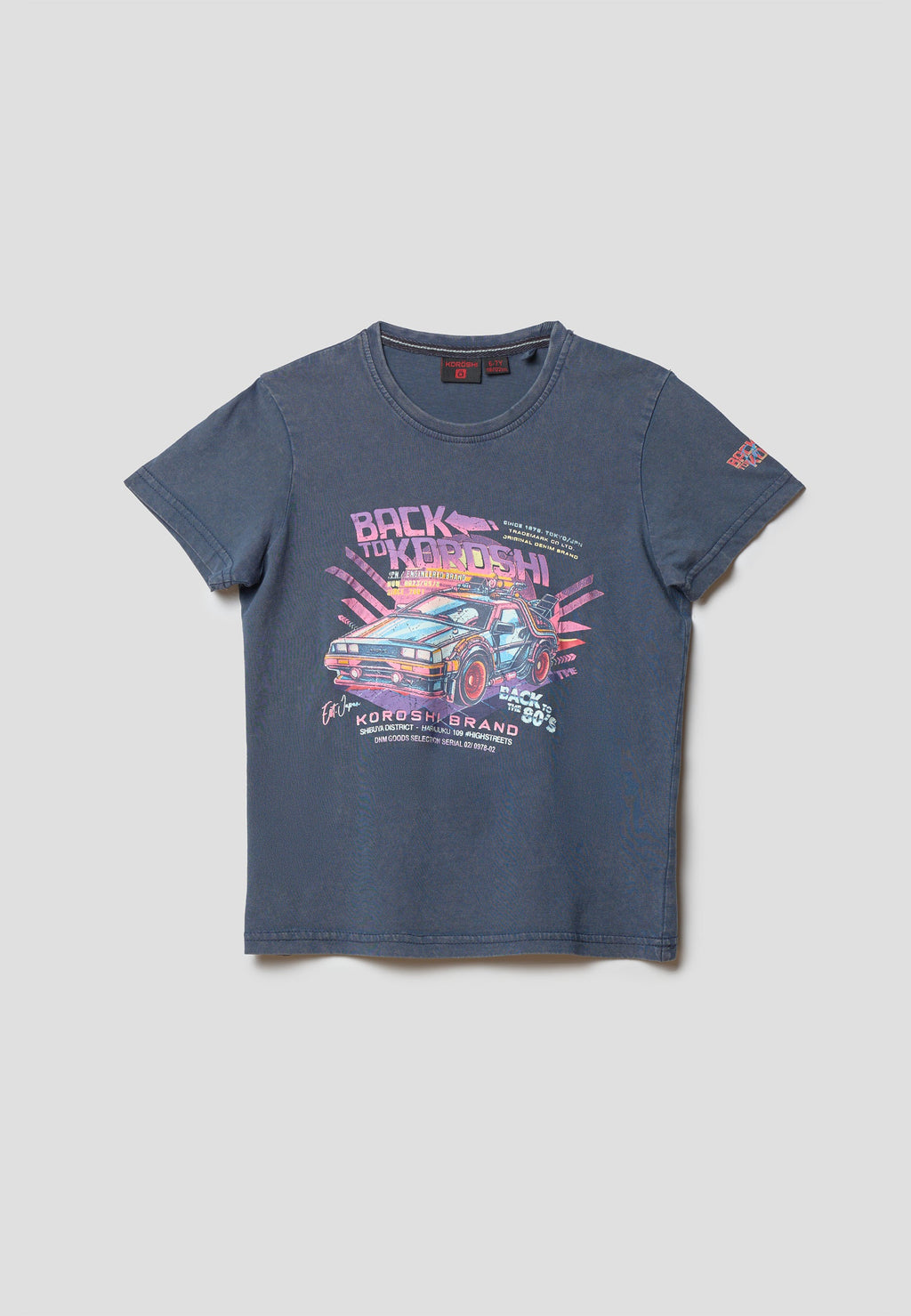 Camiseta Niño Manga Corta Estampada – Koroshi Índigo