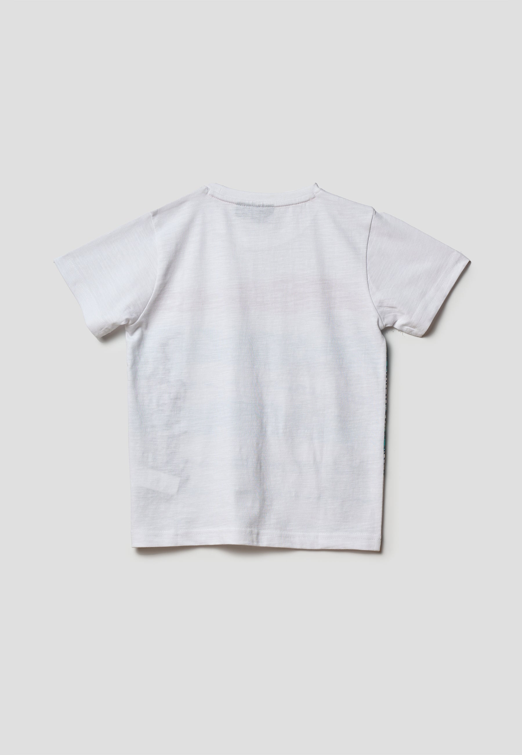 Camiseta Niño Manga Corta Palmeras – Koroshi Blanco