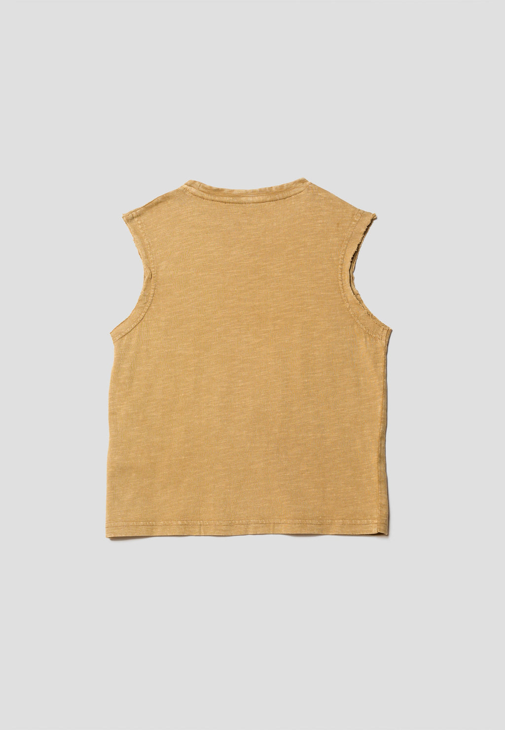Camiseta Niño Sin Mangas Estampada – Koroshi Mostaza