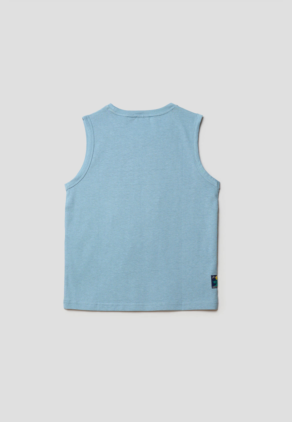 Camiseta Niño Sin Mangas Estampada – Koroshi Azul