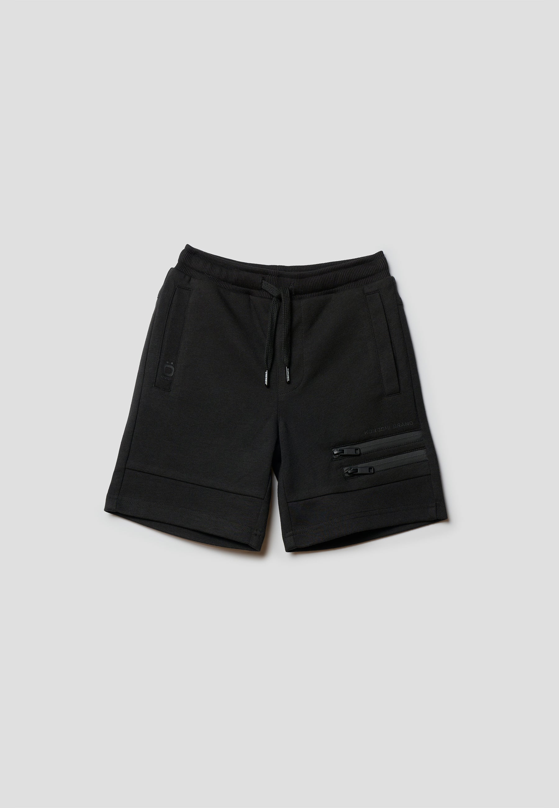 Bermuda Niño Cintura Elástica Cordón – Koroshi Negro