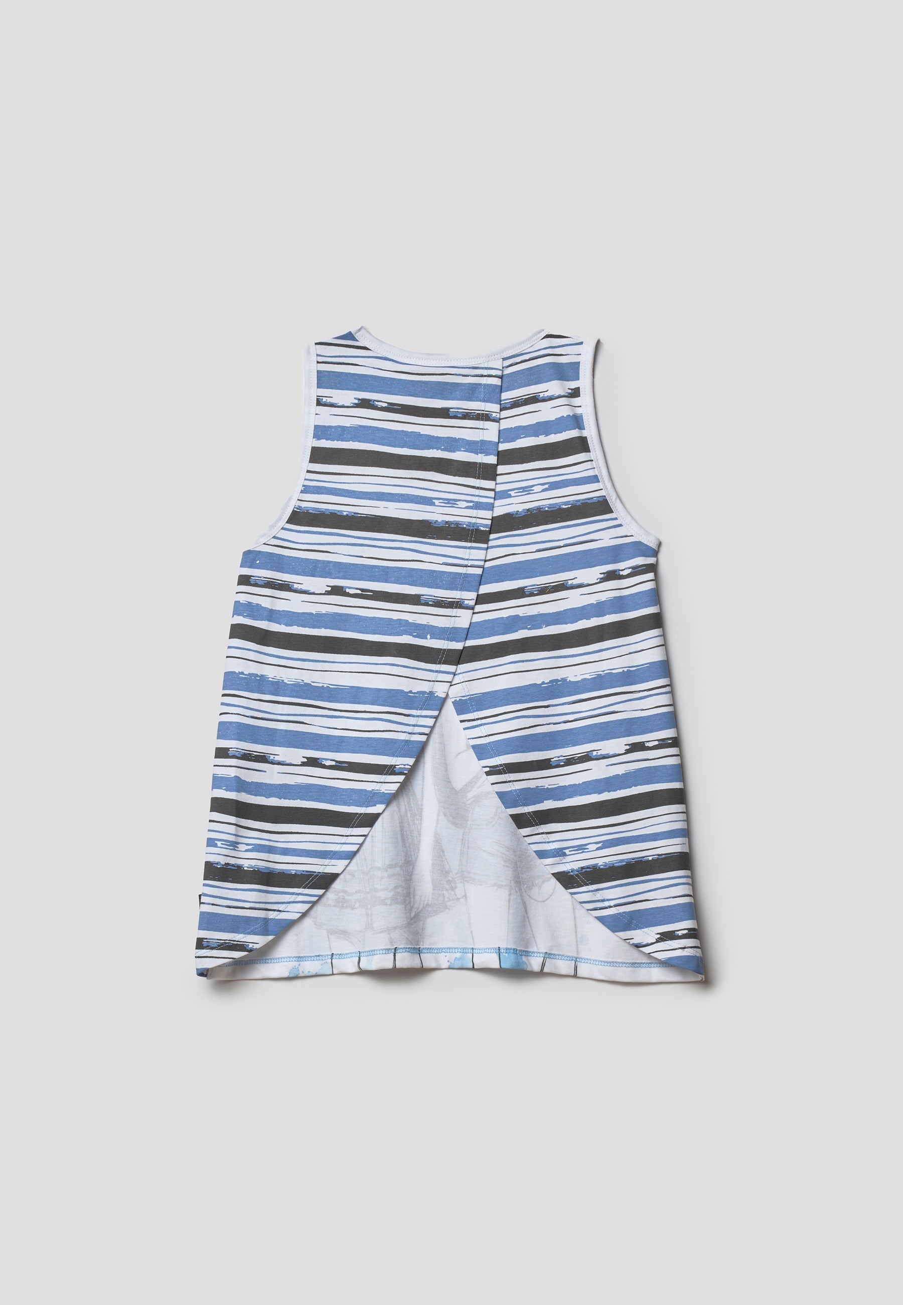 Top de tirantes estampado azul niña | Koroshi