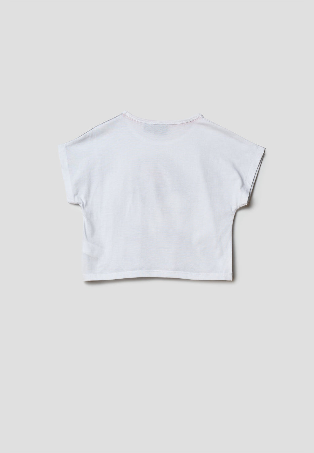Camiseta manga corta estampado blanca niña | Koroshi