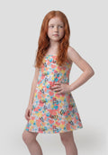 Vestido de tirantes estampado floral niña | Koroshi
