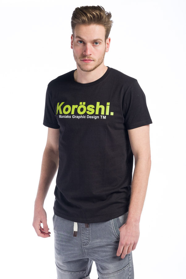 Camiseta básica estampada logo koroshi hombre