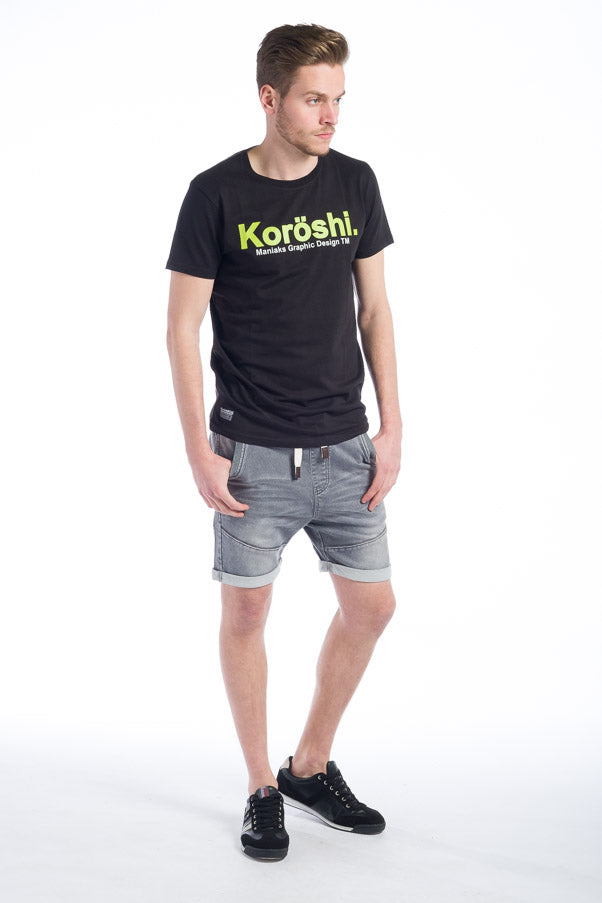 Camiseta básica estampada logo koroshi hombre