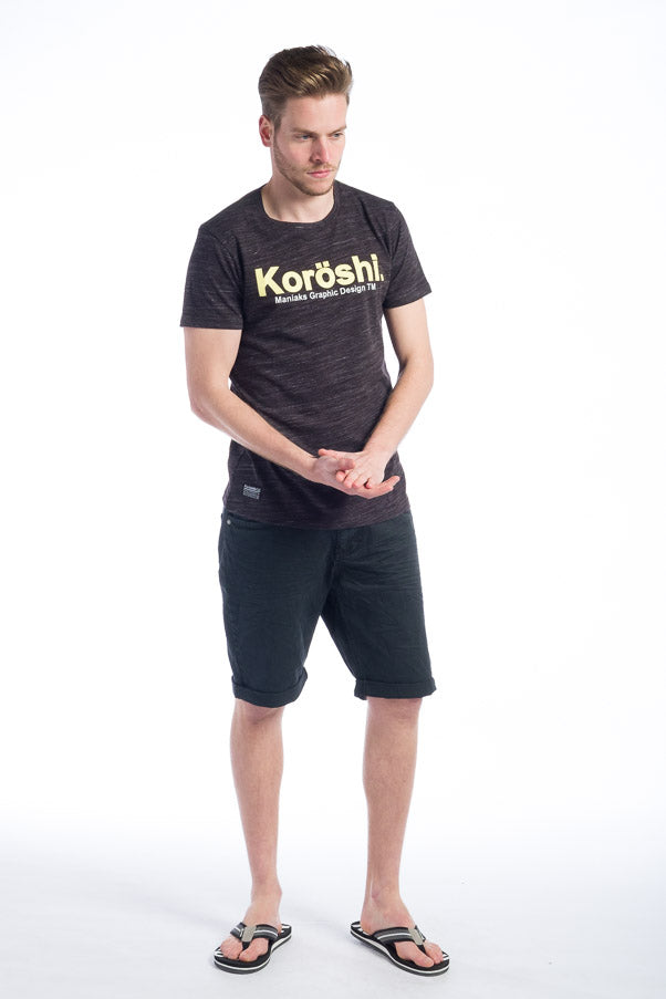 Camiseta básica estampada logo koroshi hombre