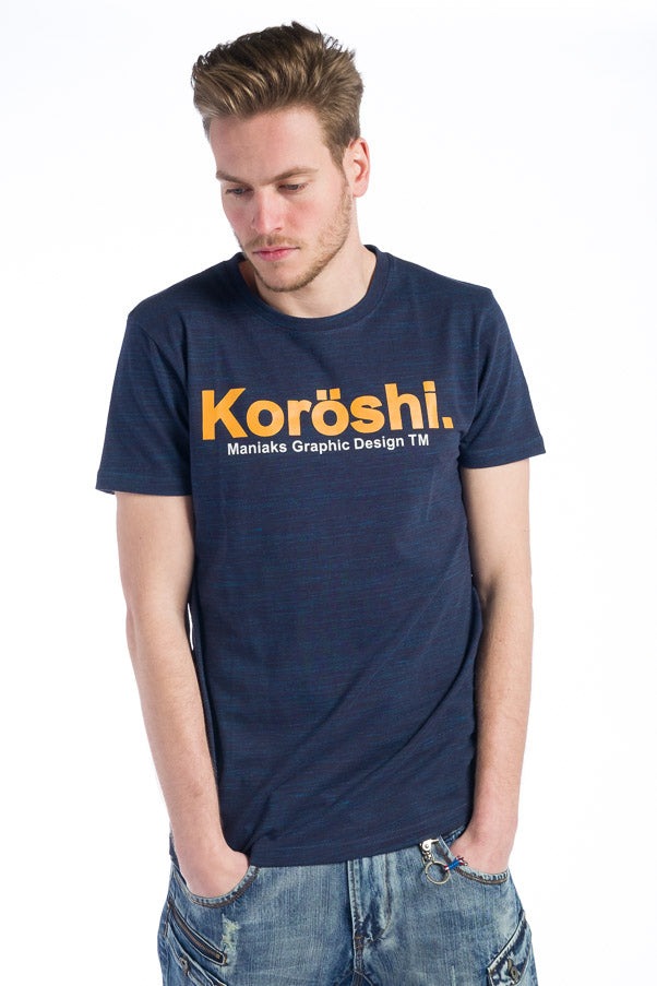 Camiseta básica estampada logo koroshi hombre