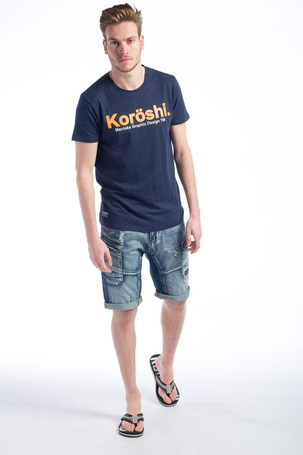 Camiseta básica estampada logo koroshi hombre