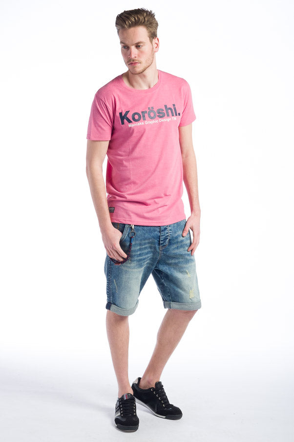 Camiseta básica estampada logo koroshi hombre